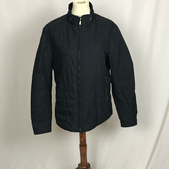 Navy Quilted Jacket